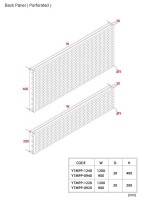 Gondola Shelving Light Gondola Back Panel Perforated Gondola Shelving Light Gondola Back Panel Perforated